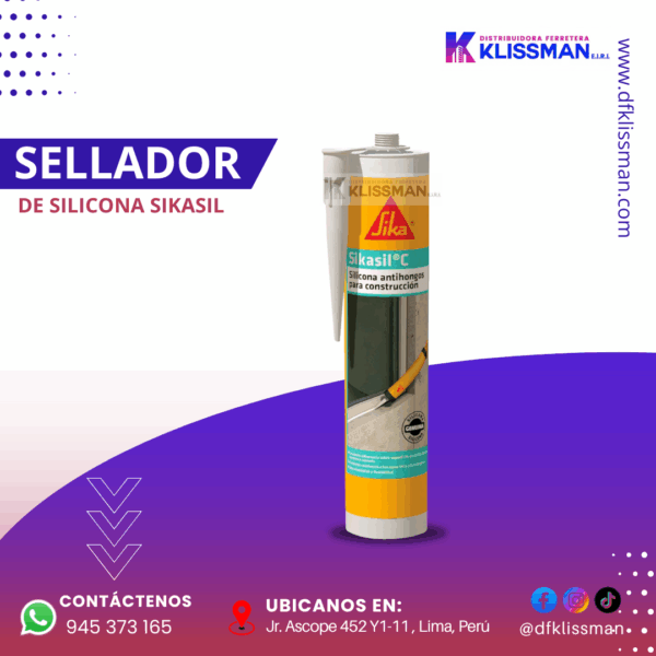 SELLADOR DE SILICONA SIKASIL