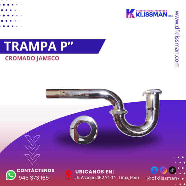TRAMPA P” CROMADO JAMECO