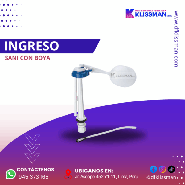 INGRESO DE 7/8" SANI CON BOYA