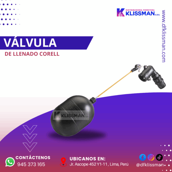 VÁLVULA DE LLENADO CORELL - Imagen 2