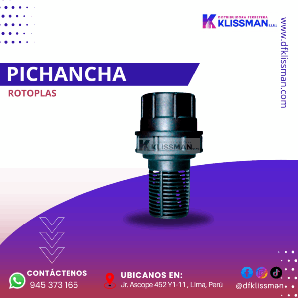 PICHANCHA DE 1” ROTOPLAS