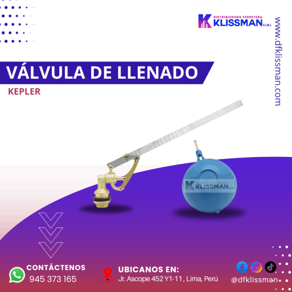 VÁLVULA DE LLENADO KEPLER