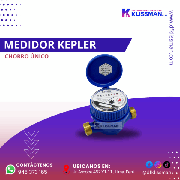 MEDIDOR KEPLER CHORRO ÚNICO