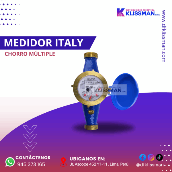 MEDIDOR ITALY CHORRO MÚLTIPLE