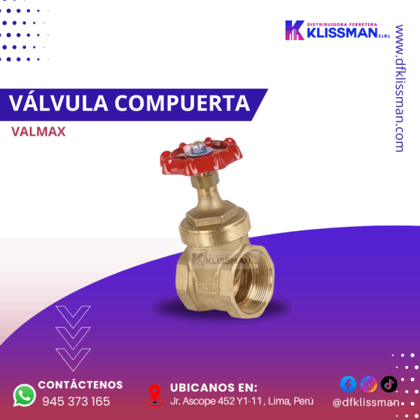 VÁLVULA COMPUERTA VALMAX