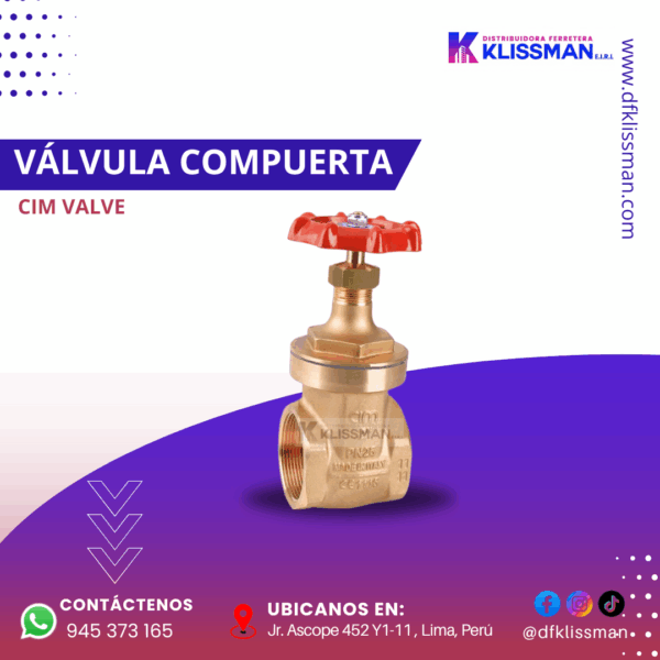 VÁLVULA COMPUERTA CIM VALVE