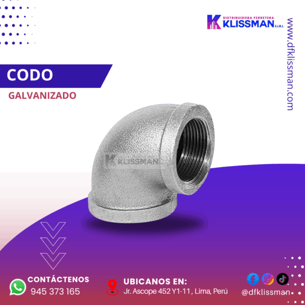 CODO GALVANIZADO