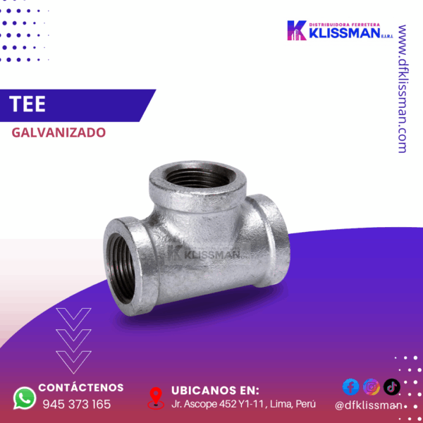 TEE GALVANIZADO