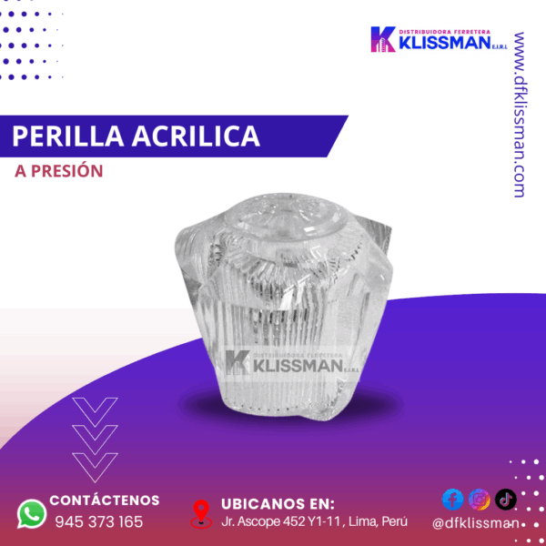 PERILLA ACRÍLICA A PRESIÓN
