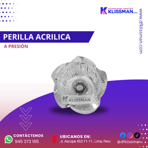 PERILLA ACRÍLICA A PRESIÓN - Imagen 2