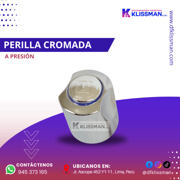 PERILLA CROMADA A PRESIÓN