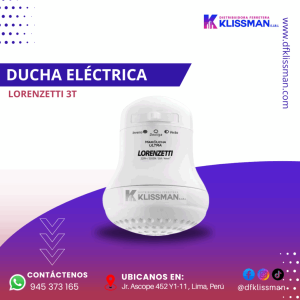 DUCHA ELÉCTRICA LORENZETTI 3T