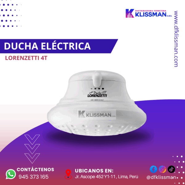 DUCHA ELÉCTRICA LORENZETTI 4T