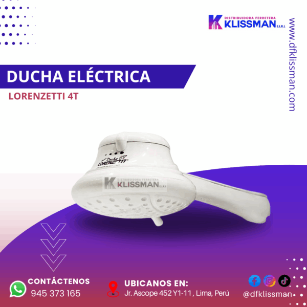 DUCHA ELÉCTRICA LORENZETTI 4T - Imagen 2