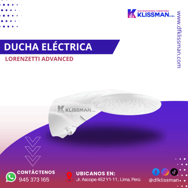 DUCHA ELÉCTRICA LORENZETTI ADVANCED
