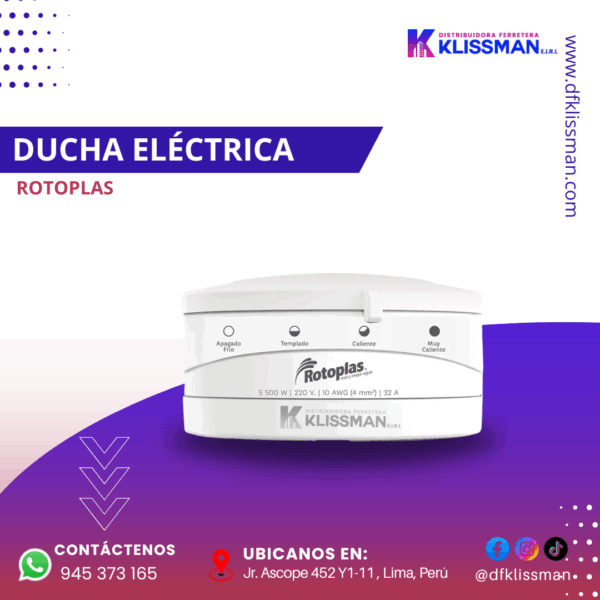 DUCHA ELÉCTRICA ROTOPLAS
