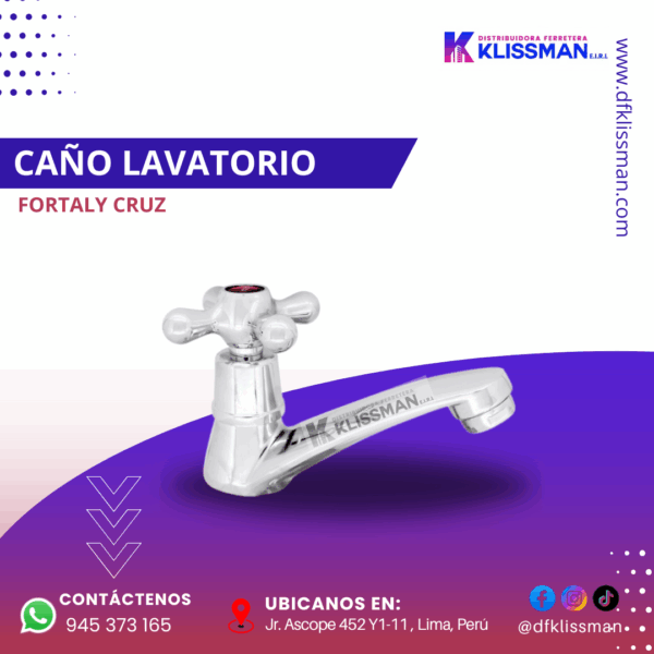 CAÑO LAVATORIO FORTALY CRUZ