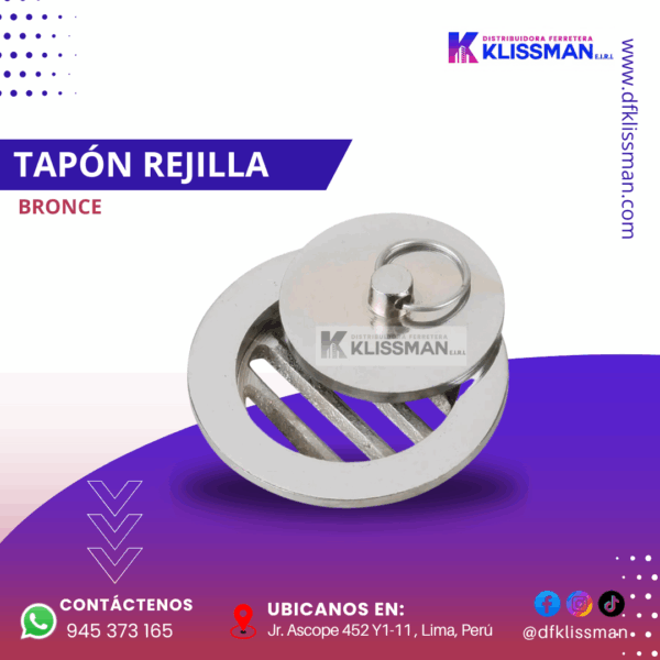 TAPÓN REJILLA BRONCE