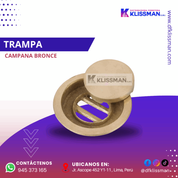TRAMPA CAMPANA BRONCE