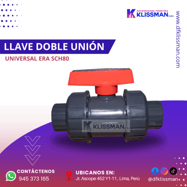 LLAVE DOBLE UNIÓN UNIVERSAL
