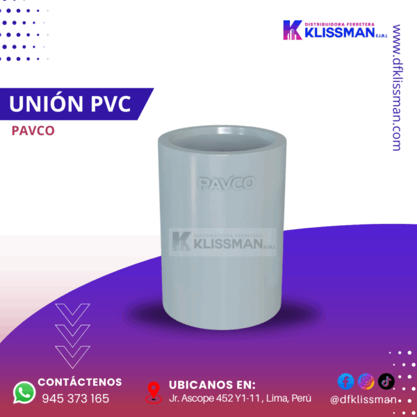 UNIÓN PVC PAVCO