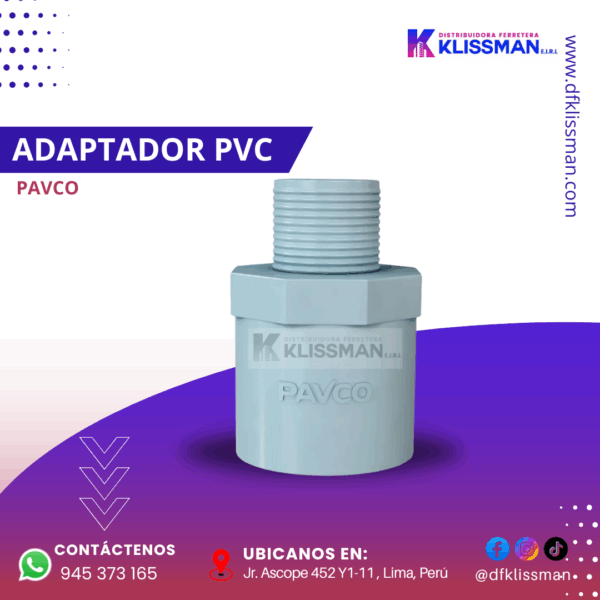 ADAPTADOR PVC PAVCO