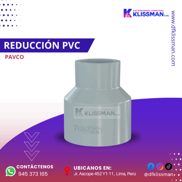 REDUCCIÓN PVC PAVCO