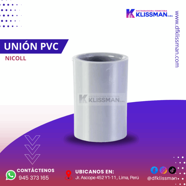 UNIÓN PVC NICOLL