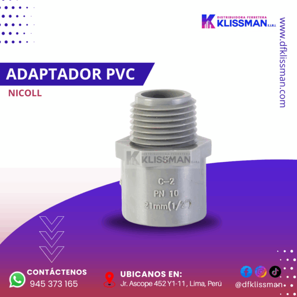 ADAPTADOR PVC NICOLL