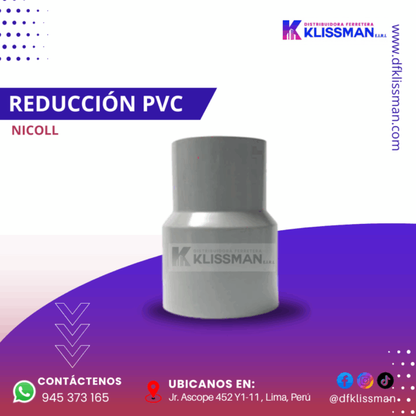 REDUCCIÓN PVC NICOLL