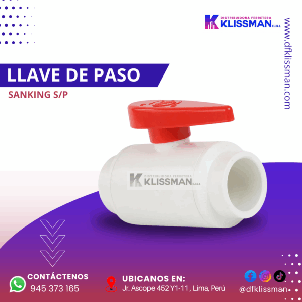 LLAVE DE PASO SANKING - Imagen 2