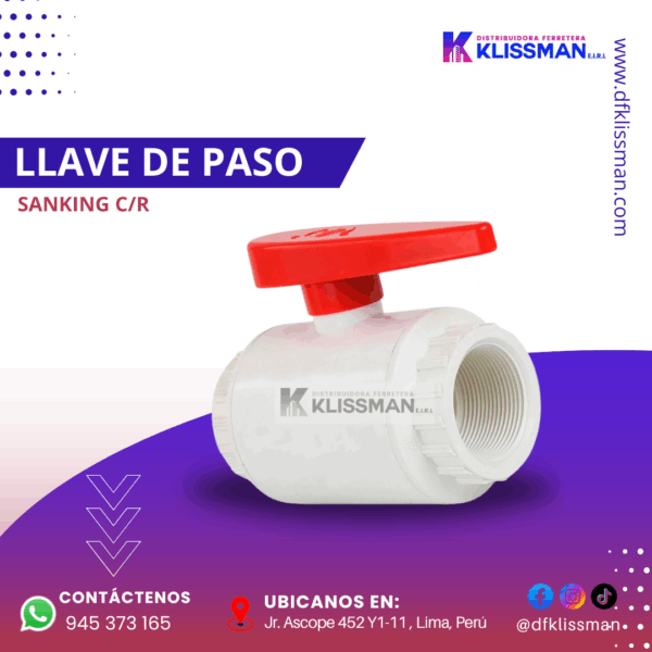 LLAVE DE PASO SANKING