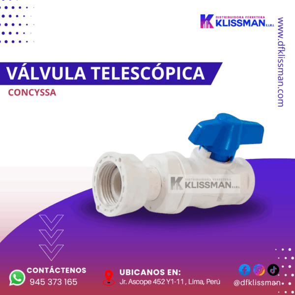 VÁLVULA TELESCÓPICA CONCYSSA