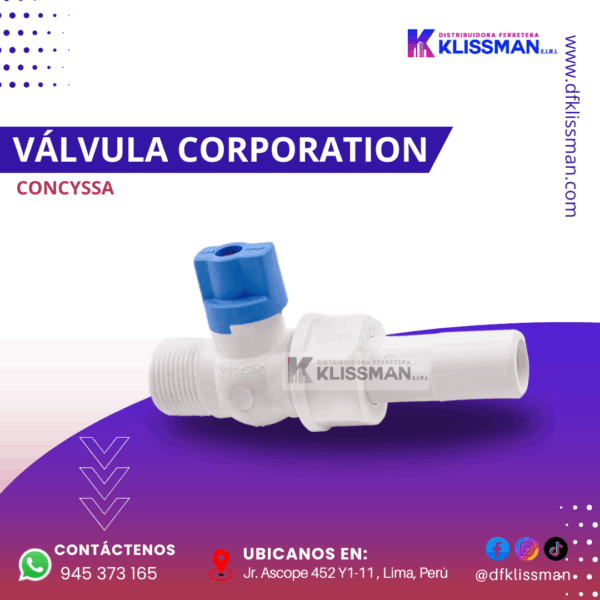 VÁLVULA CORPORATION CONCYSSA