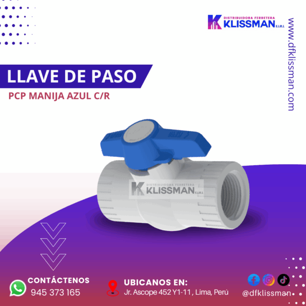 LLAVE DE PASO PCP