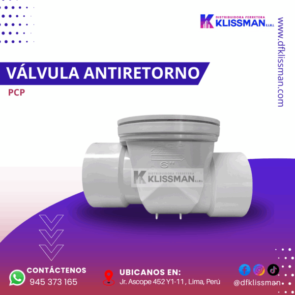 VÁLVULA ANTIRETORNO