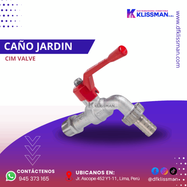 CAÑO JARDÍN CIM VALVE
