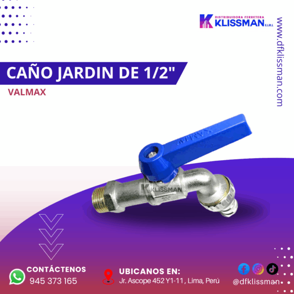 CAÑO JARDÍN VALMAX