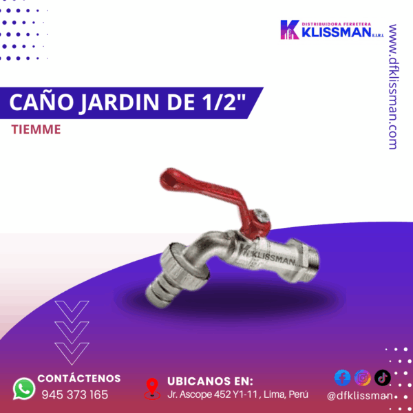CAÑO JARDÍN TIEMME