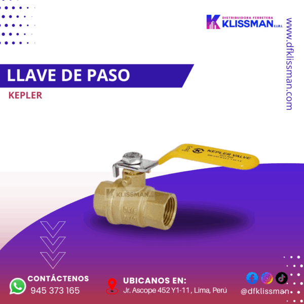 LLAVE DE PASO KEPLER